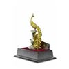 Image 8 : Gold Plexiglases Peacock with Rhinestone Sculpture