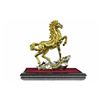 Gold Plexiglases Racing Horse Sculpture