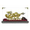 Gold Plexiglases Chinese Dragon Sculpture
