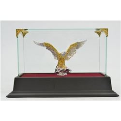 Gold Plexiglases Art Deco Silver Collectible Statue