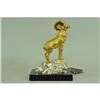 Image 1 : Gold Plexiglases Shaggy Sheep or Ram Sculpture
