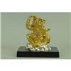 Gold Plexiglases Thinker Monkey Sculpture