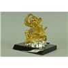 Image 2 : Gold Plexiglases Thinker Monkey Sculpture