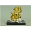 Image 3 : Gold Plexiglases Thinker Monkey Sculpture