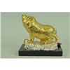 Image 4 : Gold Plexiglases and Silver Plated pig Sculpture