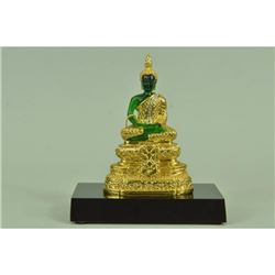 Gold Plexiglases Beautiful Thai Buddha Sculpture