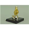 Image 2 : Gold Plexiglases Zodiac Sign Farm Rooster Figure