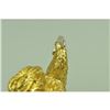 Image 6 : Gold Plexiglases Zodiac Sign Farm Rooster Figure