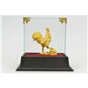 Image 1 : Gold Plexiglases Rooster Farm Sculpture
