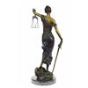 Image 8 : 19 inches Tall Blind Justice Bronze Sculpture