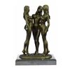 Image 1 : Three Friends Nude Three Graces Girls Bronze Sculpture