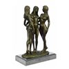 Image 5 : Three Friends Nude Three Graces Girls Bronze Sculpture