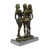 Image 8 : Three Friends Nude Three Graces Girls Bronze Sculpture