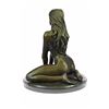 Image 6 : Nude Female Bronze Sculpture on Marble Base Statue