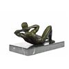 Image 6 : Nude Gay Bronze Sculpture on Marble Base Statue Art