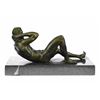 Image 7 : Nude Gay Bronze Sculpture on Marble Base Statue Art
