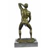 Image 7 : Nude Gay Man Bronze Sculpture on Marble Base Statue