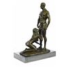 Image 5 : Oral Pleasure Bronze Sculpture on Marble Base Statue