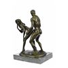 Image 5 : Couple Making Love Bronze Sculpture on Marble Base Statue