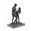 Image 6 : Couple Making Love Bronze Sculpture on Marble Base Statue