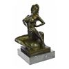 Image 5 : Erotic Woman With Bra and Garter belt Bronze Sculpture