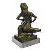 Image 8 : Erotic Woman With Bra and Garter belt Bronze Sculpture