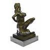 Image 9 : Erotic Woman With Bra and Garter belt Bronze Sculpture