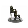Image 1 : Nude Sexy Woman Bronze Sculpture on Marble Base Statue