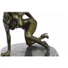 Image 3 : Nude Sexy Woman Bronze Sculpture on Marble Base Statue