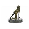 Image 7 : Nude Sexy Woman Bronze Sculpture on Marble Base Statue