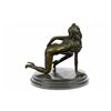 Image 8 : Nude Sexy Woman Bronze Sculpture on Marble Base Statue