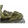 Image 2 : Naked Stripper Bronze Statue on Marble Base Figurine