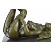 Image 4 : Naked Stripper Bronze Statue on Marble Base Figurine