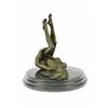 Image 5 : Naked Stripper Bronze Statue on Marble Base Figurine