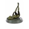 Image 6 : Naked Stripper Bronze Statue on Marble Base Figurine