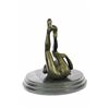 Image 8 : Naked Stripper Bronze Statue on Marble Base Figurine