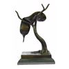 Image 7 : Modern Art Melting Clock Bronze Sculpture