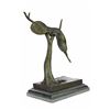 Image 9 : Modern Art Melting Clock Bronze Sculpture