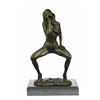 Image 1 : Nude Female Bronze Sculpture on Marble Base Statue