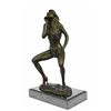 Image 5 : Nude Female Bronze Sculpture on Marble Base Statue
