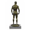 Image 7 : Nude Gay Man Bronze Sculpture on Marble Base Figurine