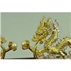 Image 4 : Gold Plexiglases Dual Dragons Sculpture