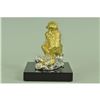 Image 3 : Gold Plexiglases Thinking Monkey Sculpture
