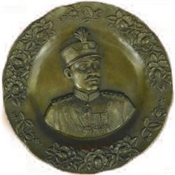 Great Reza Shah Pahlavi Wall Mount Bronze Sculpture