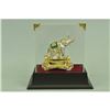 Image 1 : Gold Plexiglases Indian Elephants Sculpture