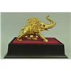 Image 4 : Gold Plexiglases African Elephant Sculpture
