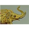 Image 5 : Gold Plexiglases African Elephant Sculpture