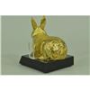 Image 5 : Gold Plexiglases Easter Bunny Cardholder Sculpture