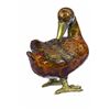 Image 6 : Standing Duck Brass Cold Painted Bird Sculpture