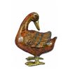 Image 8 : Standing Duck Brass Cold Painted Bird Sculpture